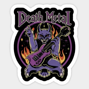 death metal Satanic Baphomet cat Sticker